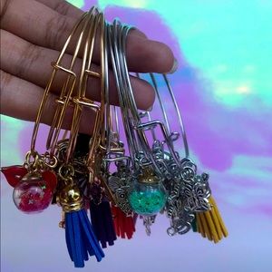 Bangles, Earrings, Lipgloss keychains and more!